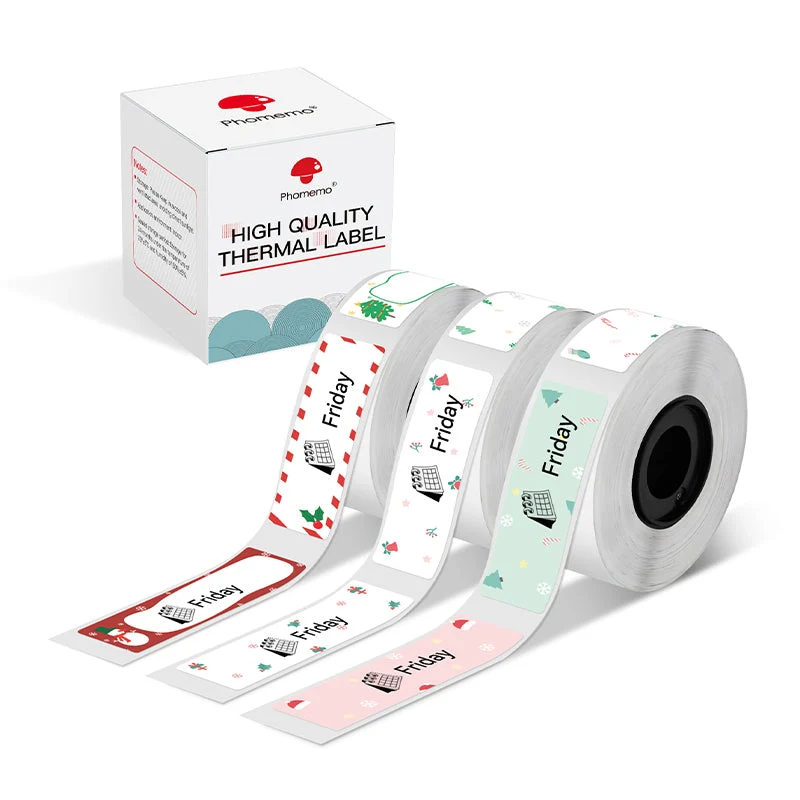 Phomemo 14x50mm Christmas Patterns Labels for D30/D35/Q30/Q30S
