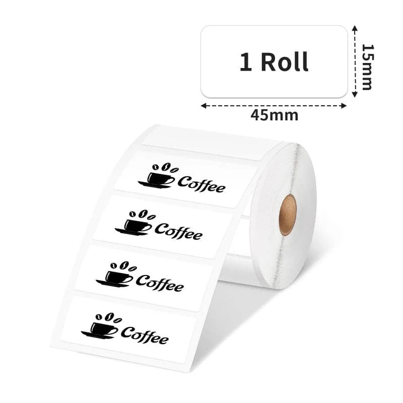 Phomemo 45×15mm White Thermal Label for M110/M120/M200/M220/M221/M150