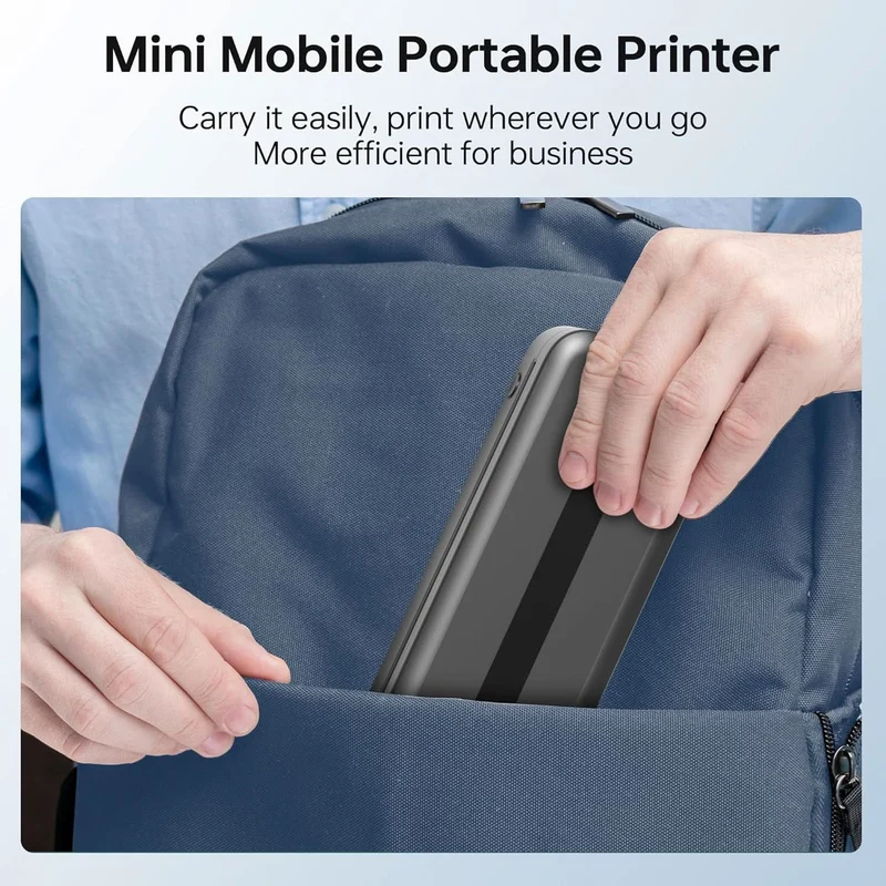 Phomemo Portable Printer,[Upgrade] M832 Inkless Printer,Bluetooth Portable Printers Wireless for Travel,8.5''x 11''Thermal Printer Support Multi Sizes for Home,Office,Car,Compatible with Phone &Laptop