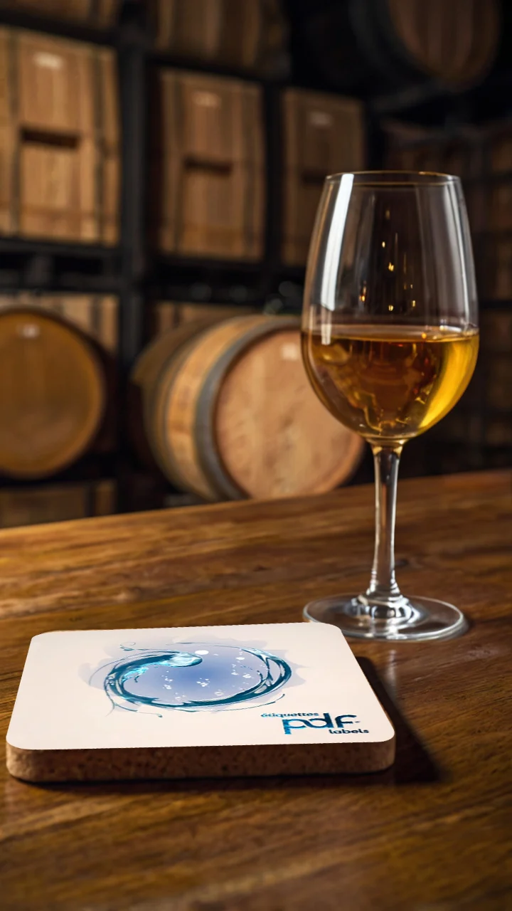 Sous-verre en liège personnalisable