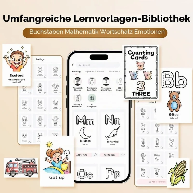 Phomemo M03C Mini-Drucker für Lernkarten