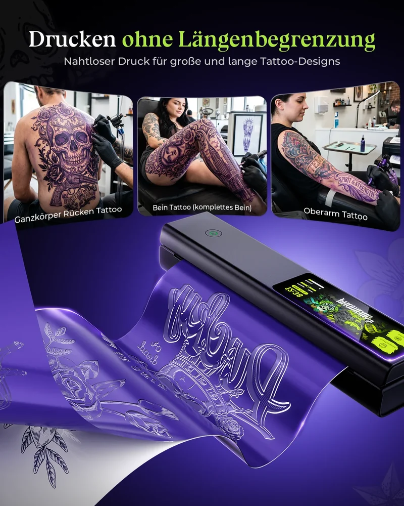 Phomemo L85 Tattoo Stencil Drucker mit 5-Zoll Touchscreen Professioneller
