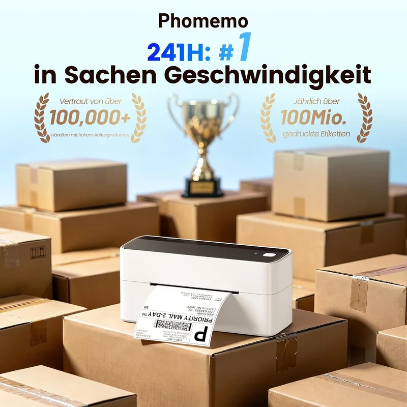 Phomemo 241H Hochgeschwindigkeits-Versandetikettendrucker