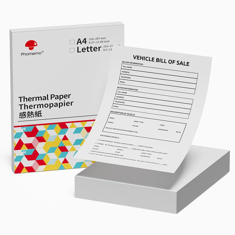 Phomemo Quick Dry 8.5"x11" Letter Thermal Paper for M08F/M832/Q302