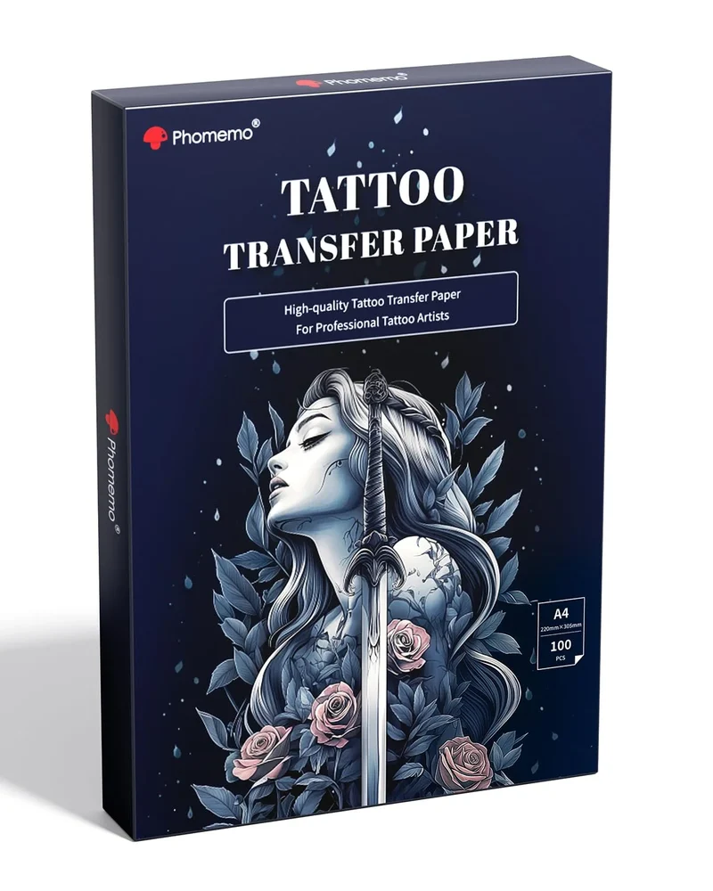 Phomemo Upgraded Tattoo Transfer Paper For M08F/TP81/TP83/TP87 Tattoo Printer
