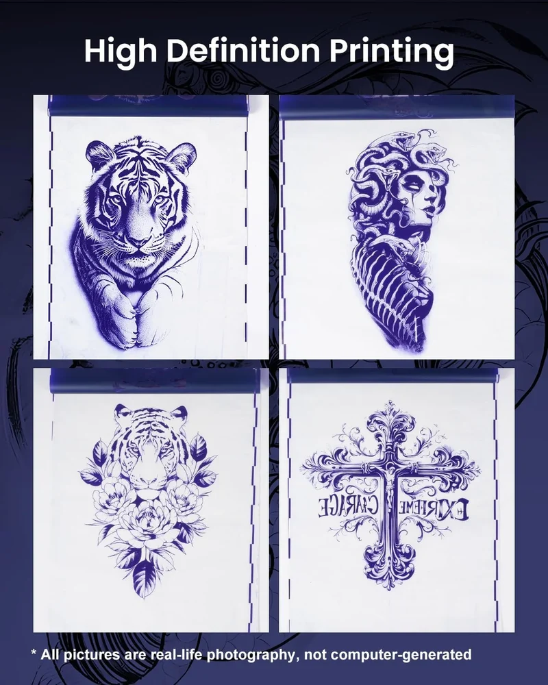 Phomemo Upgraded Tattoo Transfer Paper For M08F/TP81/TP83/TP87 Tattoo Printer
