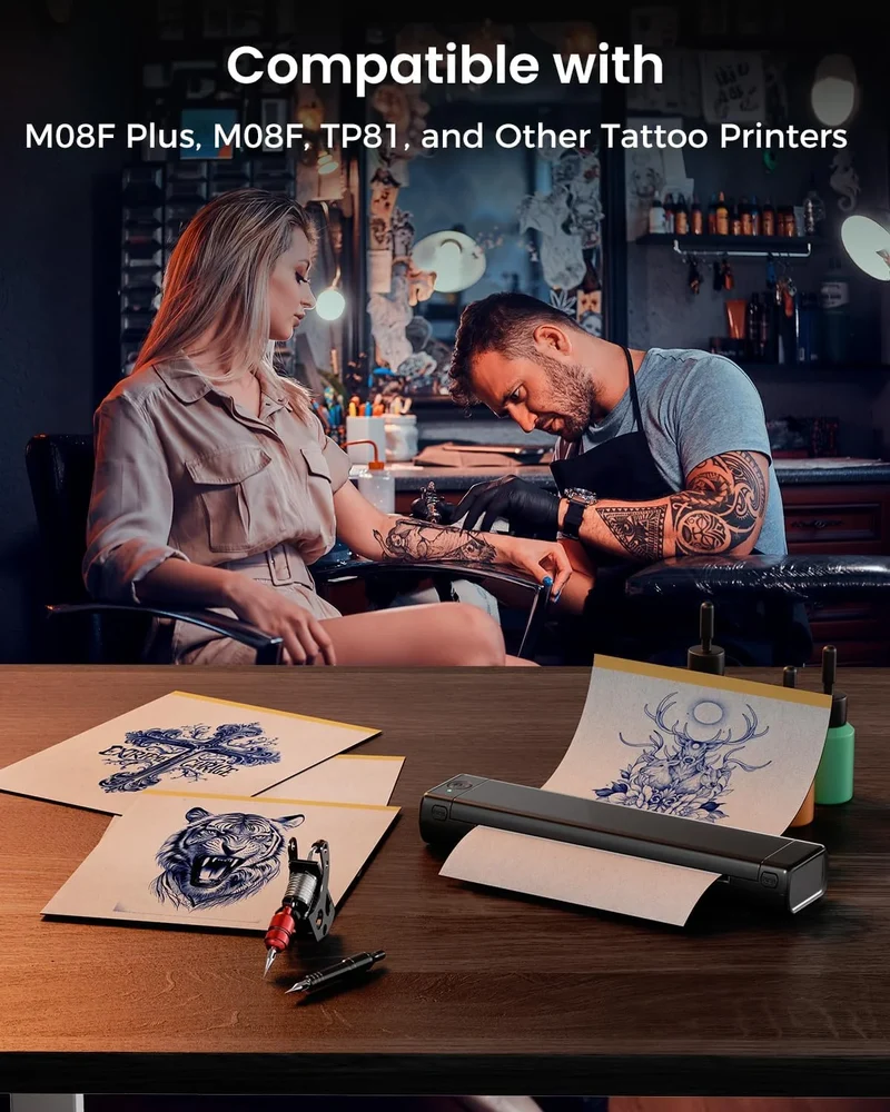 Phomemo Upgraded Tattoo Transfer Paper For M08F/TP81/TP83/TP87 Tattoo Printer