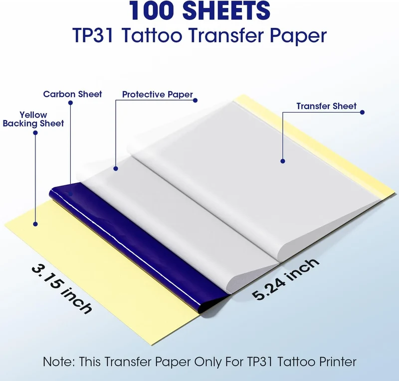 Phomemo Tattoo Transfer Paper For TP31 Tattoo Printer