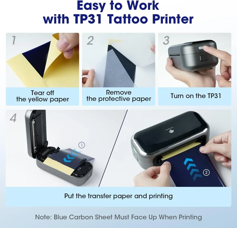 Phomemo Tattoo Transfer Paper For TP31 Tattoo Printer