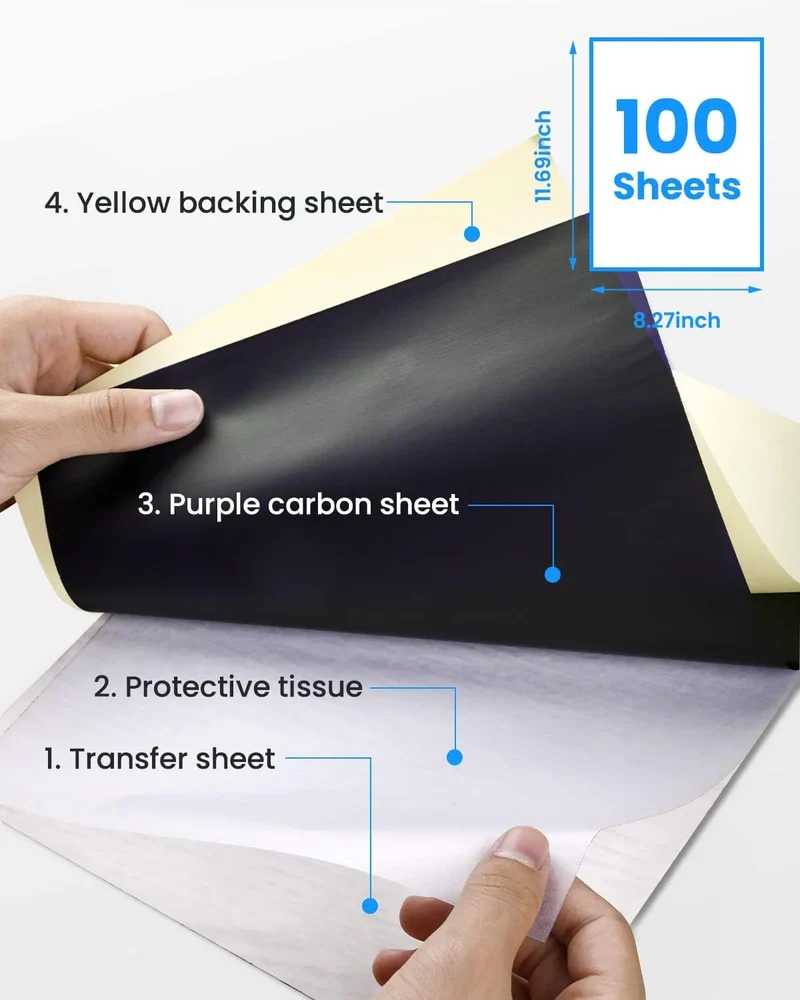 Phomemo Tattoo-Transferpapier für M08F/TP81/TP83 Tattoo-Drucker