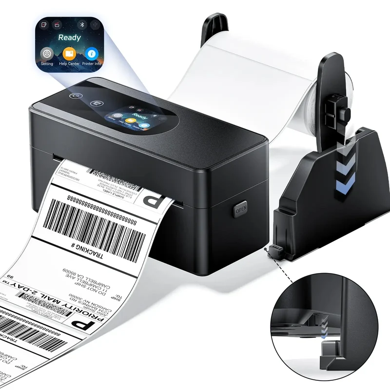 Phomemo PM64D Bluetooth Shipping Label Printer Upgraded Direct Touchscreen