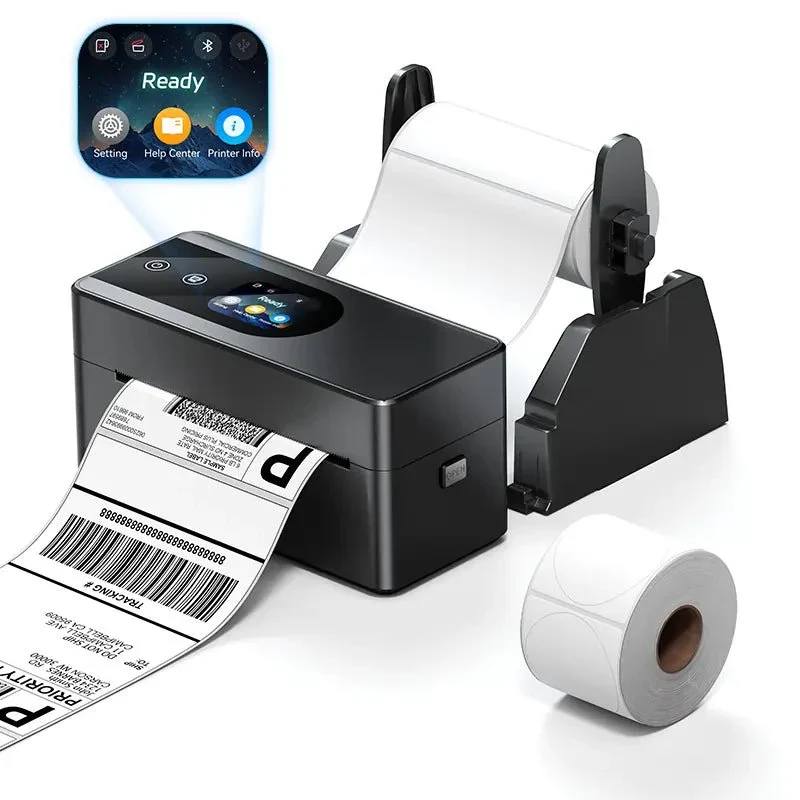 Phomemo PM64D Bluetooth Shipping Label Printer Upgraded Direct Touchscreen