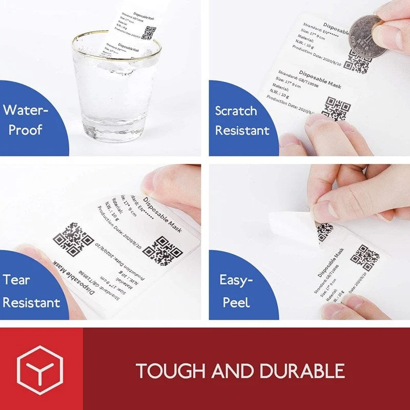 Phomemo Runde Transparente Holografisch Thermolabel für M110/M220/M120/M200/M150/M221