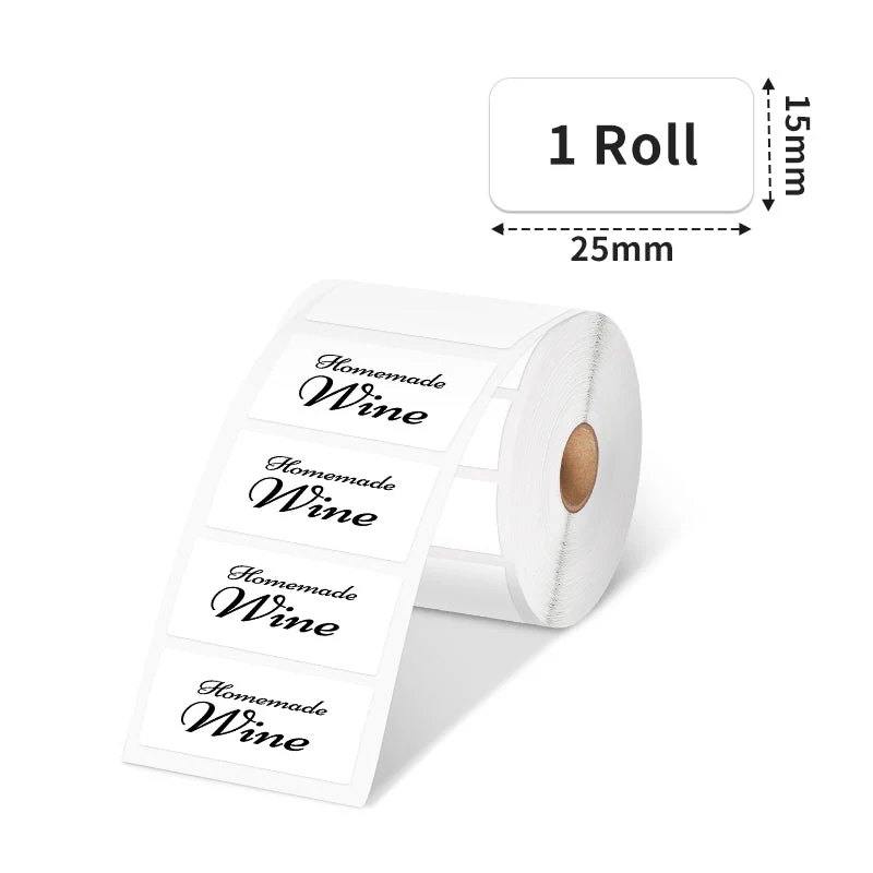 Phomemo 25×15mm White Thermal Label For M110/M120/M200/M220/M221/M150-1 Roll