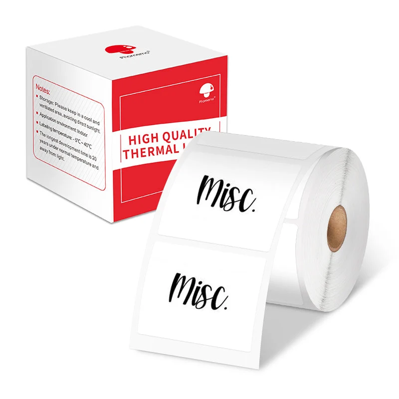 Phomemo Thermolabel Weiß, Verschiedene Größen für M110/M220/M200/M120/M221/M150