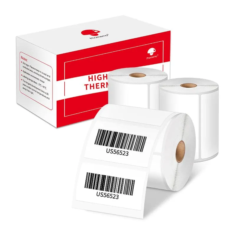 Phomemo 50×30mm White Thermal Label for M110/M220/M150/M120/M200/M221-3 Roll