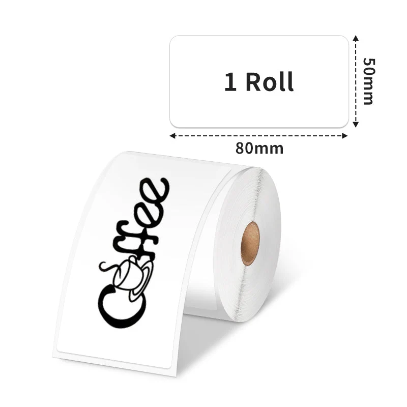 Phomemo 50×80mm White Thermal Label For M110/M120/M200/M220/M221