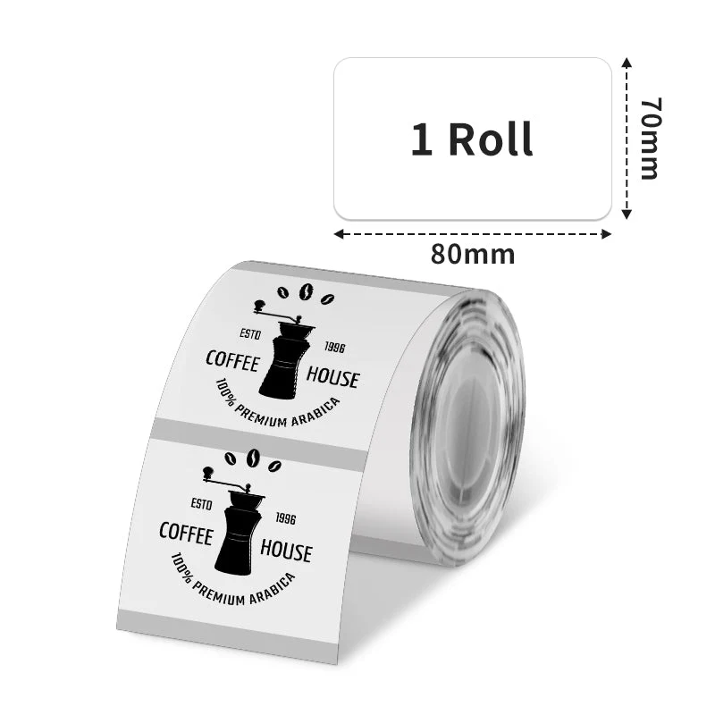 Phomemo 70x80mm Transparent Thermal Label for M200/M220/M221