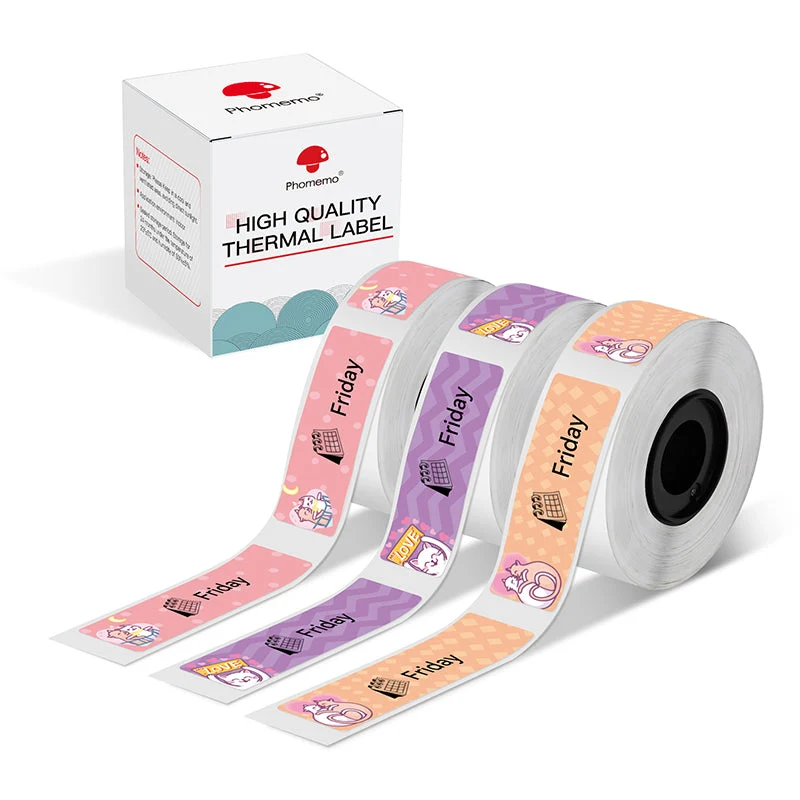Phomemo 14x50mm Lovers Cats Thermal Paper for D30/D35/Q30/Q30S