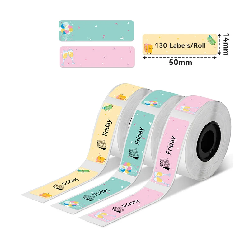 Phomemo 14 x 50 mm Thermolabel für D30/D35/Q30/Q30S – 3 Rollen
