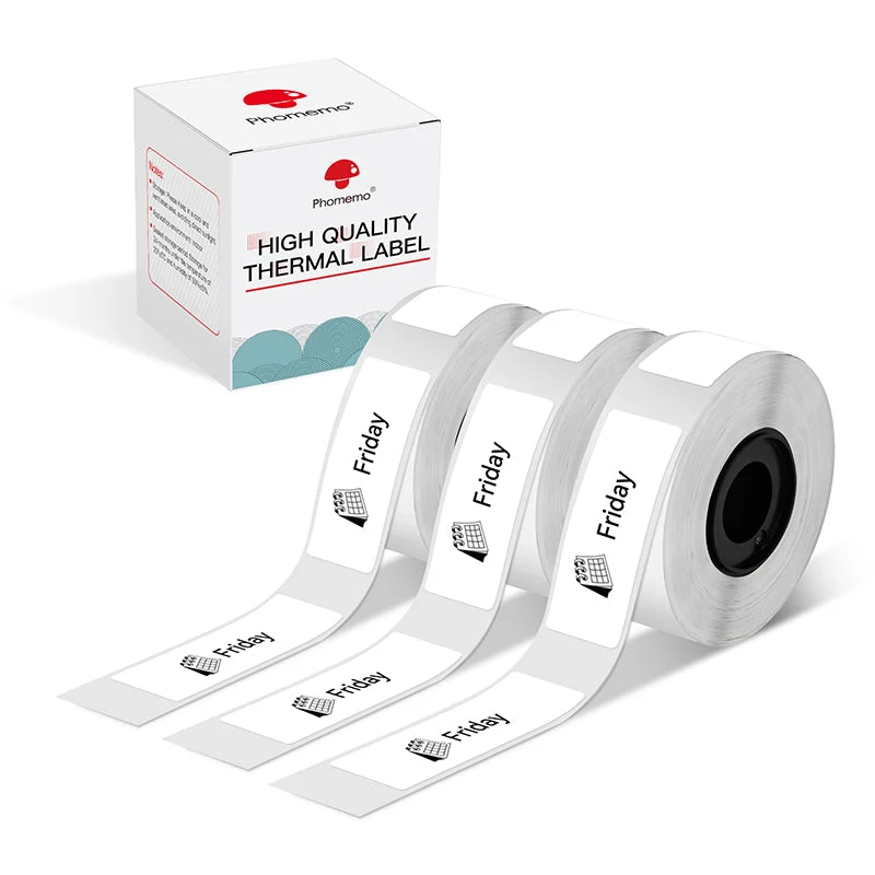 Phomemo 14x40mm White Thermal Label for D30/D35/Q30/Q30S