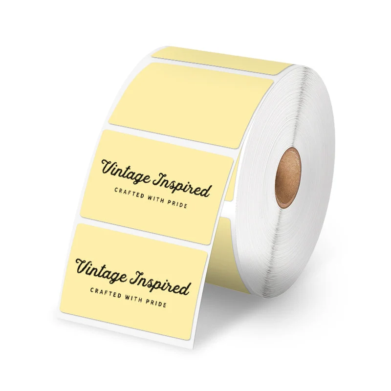 Phomemo 3"x2" Yellow Direct Thermal Label For Shipping Label Printer