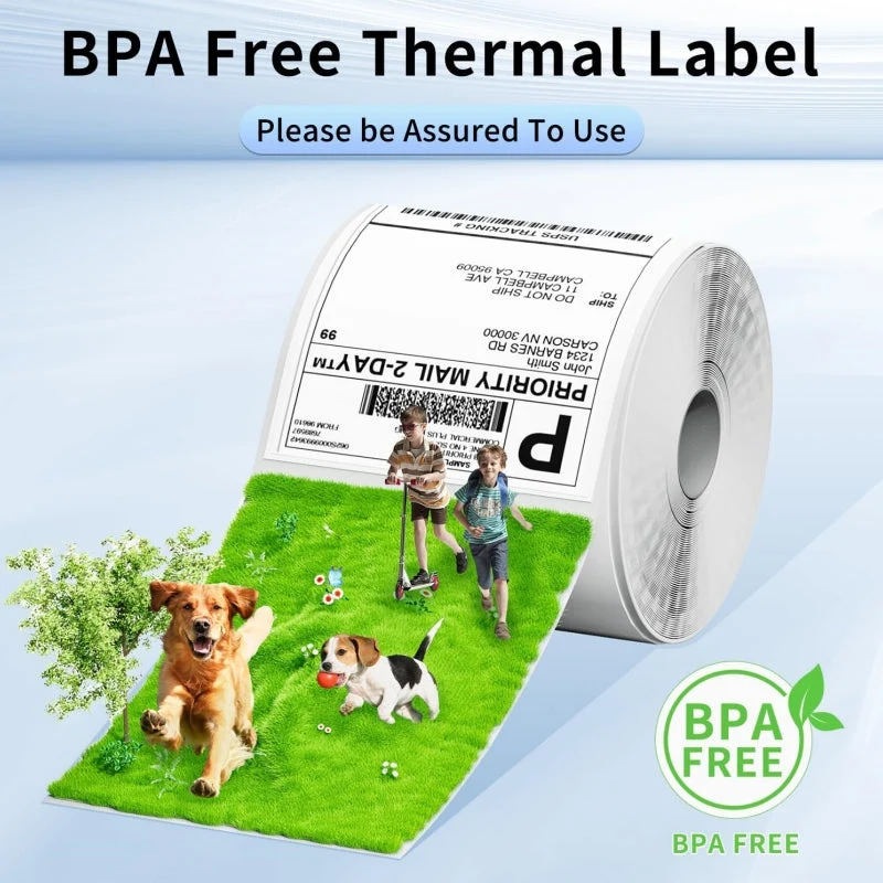 Phomemo Thermal Direct 4"x6" Shipping Label (Roll of 500 Labels)