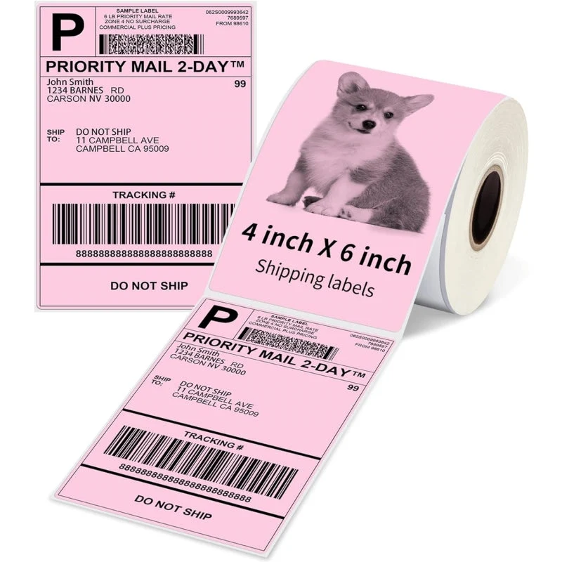 Phomemo Thermal Direct 4"x6" Shipping Label (Roll of 500 Labels)