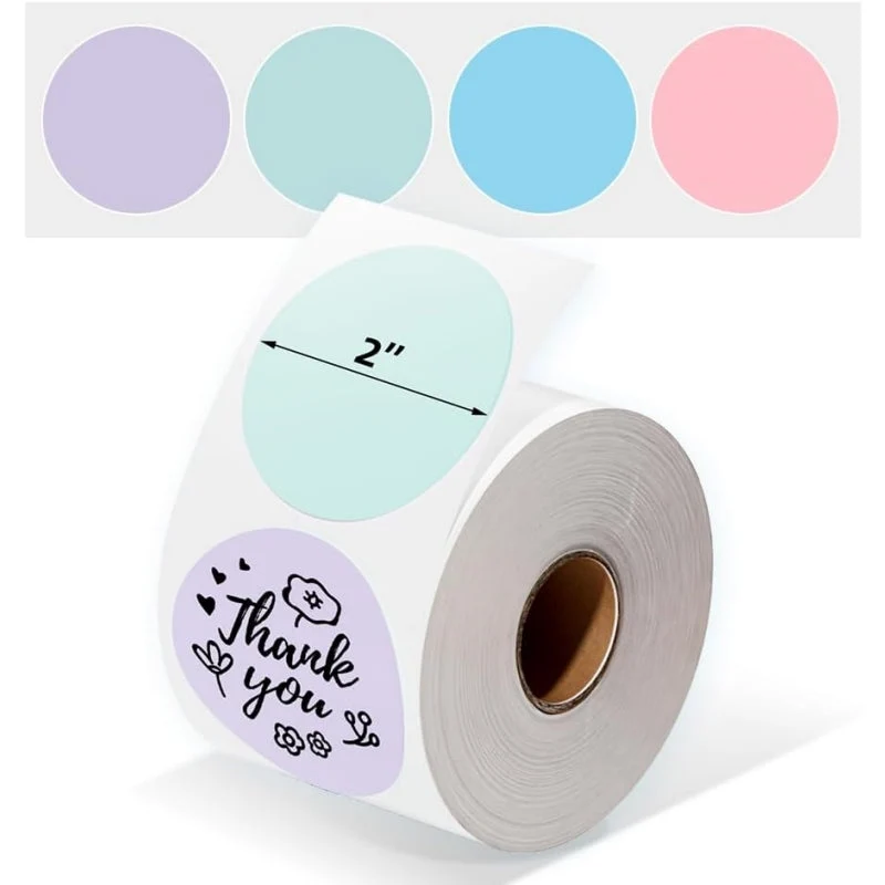 Phomemo 2" Multiple Thermal Round Label for Shipping Label Printer