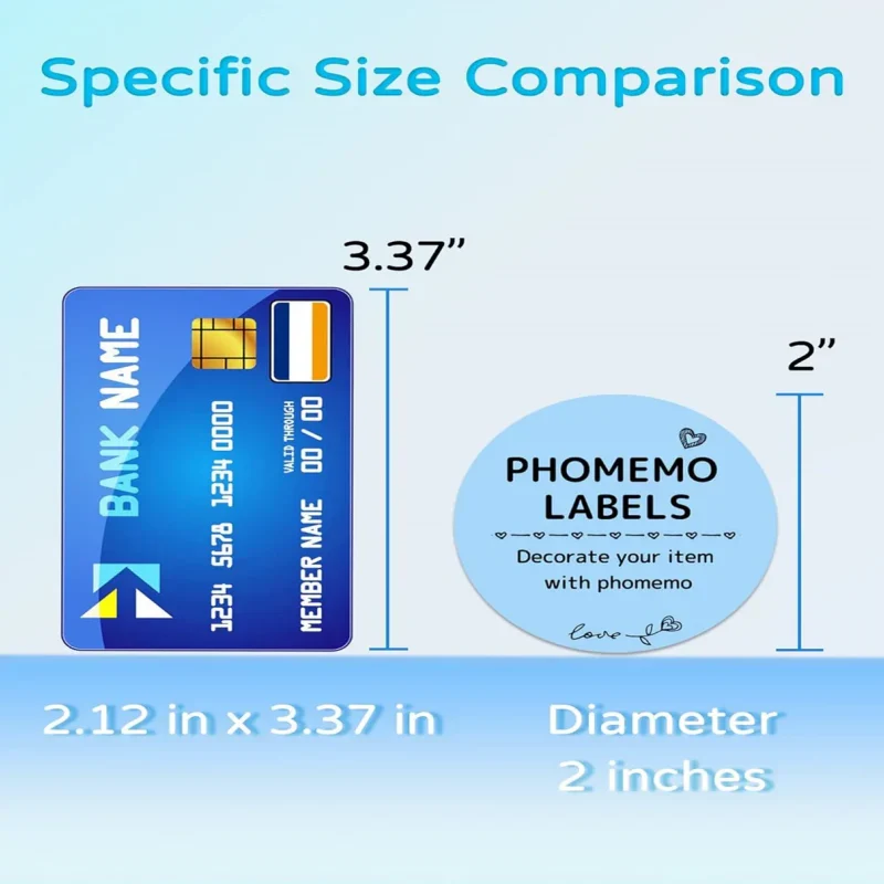 Phomemo 2" Round Thermal Label For Shipping Label Printer (750 Labels/Roll)