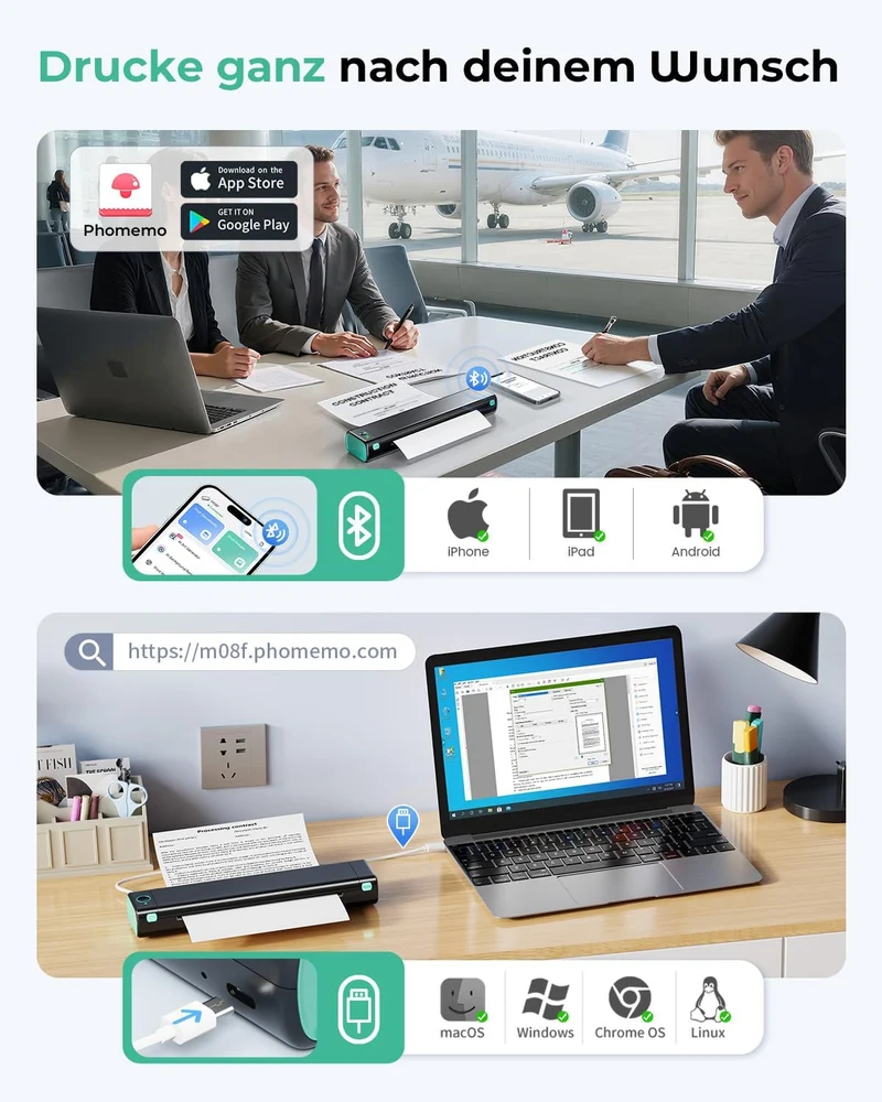 Phomemo M08F Tragbarer Drucker