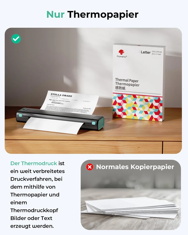 Phomemo M08F Tragbarer Drucker