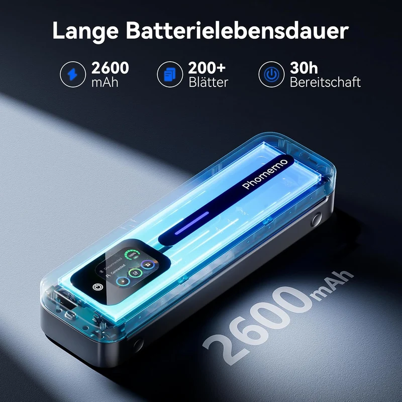 Phomemo M832D – Tragbarer Thermodrucker (verbesserte Version mit Touchscreen)