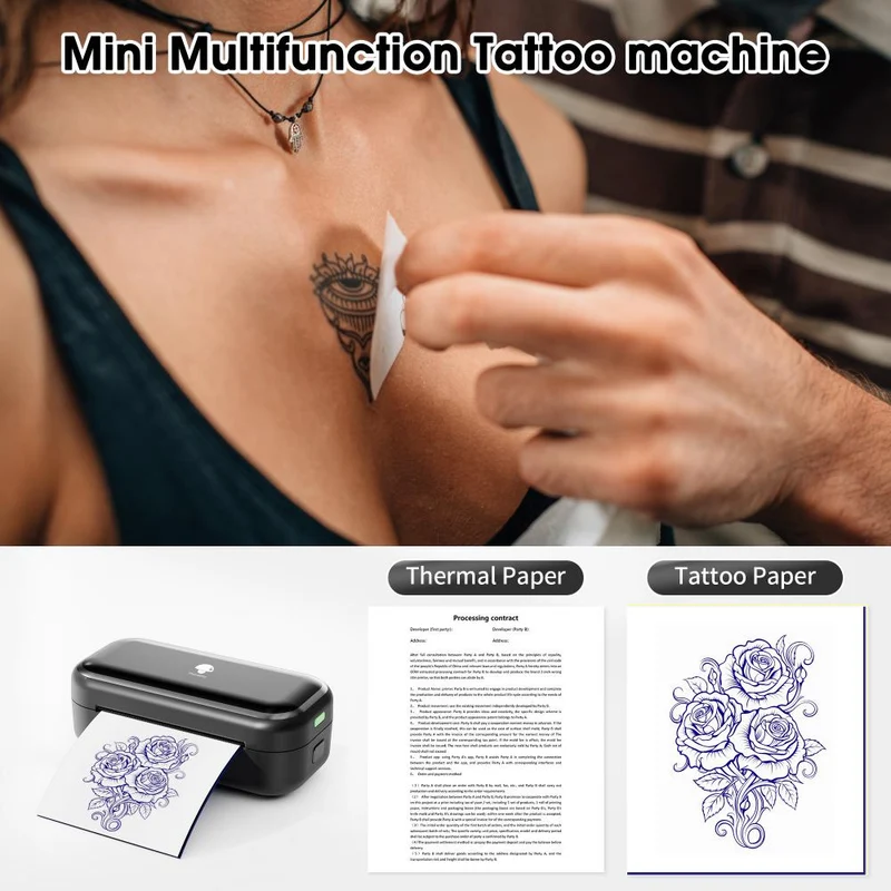 Phomemo TP31 Bluetooth-Mini-Drucker für Tattoo-Schablonen