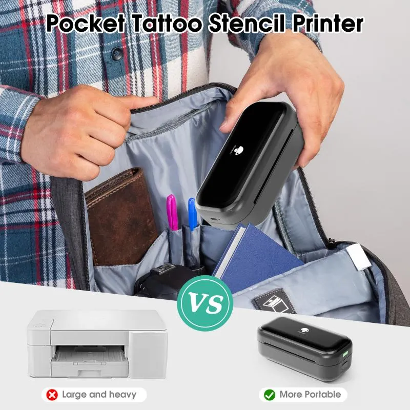 Phomemo TP31 Bluetooth-Mini-Drucker für Tattoo-Schablonen