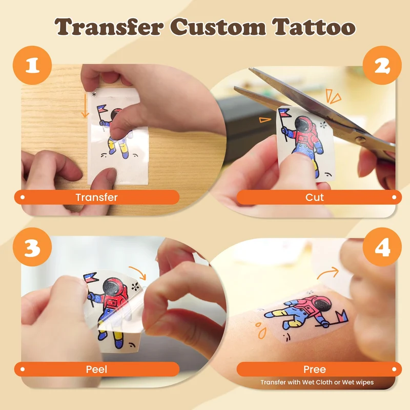 Phomemo TK32 DIY-Set zur Erstellung temporärer Tattoos