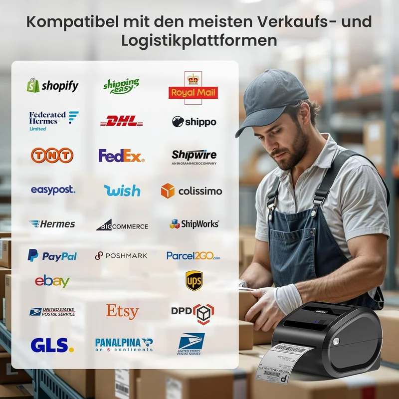 Phomemo D520-BT Bluetooth-Versandetikettendrucker
