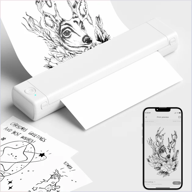Phomemo M08F Kabelloser Tattoo-Schablonendrucker