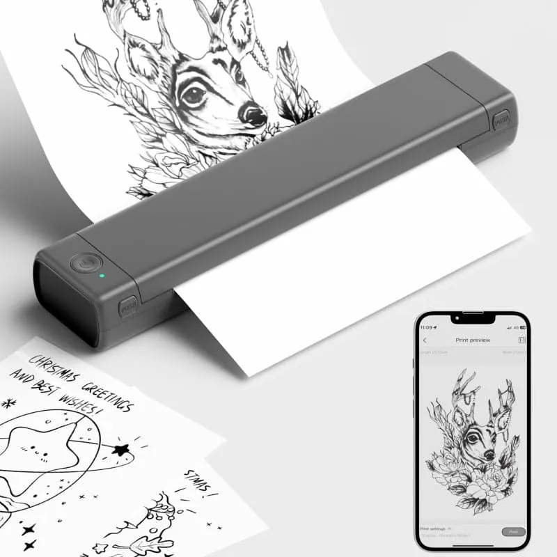 Phomemo M08F Kabelloser Tattoo-Schablonendrucker