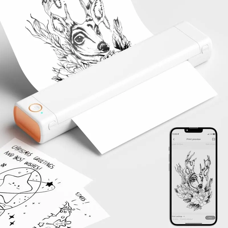 Phomemo M08F Kabelloser Tattoo-Schablonendrucker