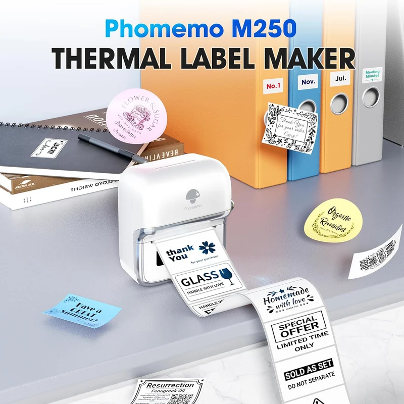 Phomemo M250 Bluetooth Portable Thermal Business Label Maker