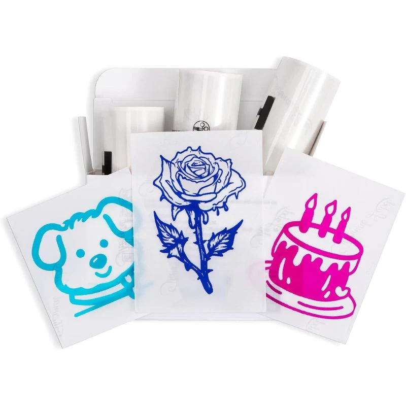 Phomemo Thermal Transparent Sticker Paper | 50mm For T02/M02X | Rose/Blue/Green 3 Rolls