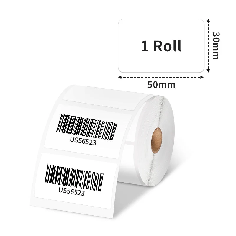 Phomemo 50×30mm White Thermal Label For M110/M120/M220/M200/M221/M150