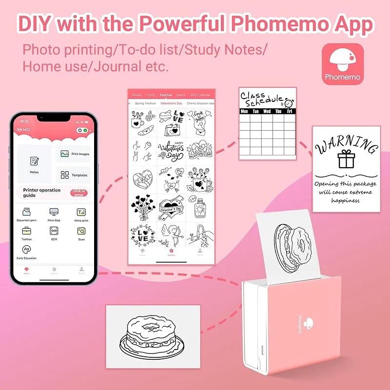 Phomemo (M02 Mini Printer ) Christmas Gift Set
