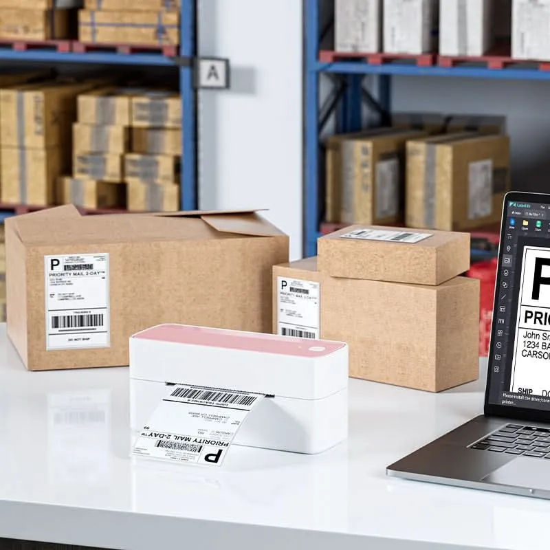 Phomemo PM241-BT Bluetooth Shipping Label Printer Kit