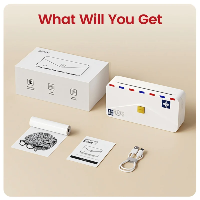 Phomemo M04AS Mini Thermal Printer Kit