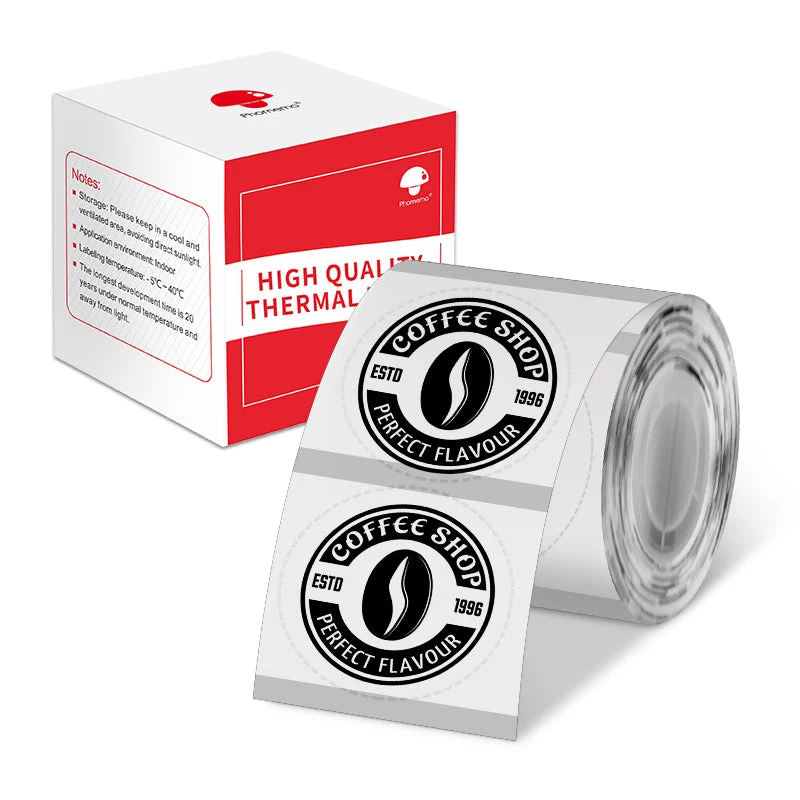 Phomemo 60x60mm Transparent Round Thermal Label for M200/M220/M221