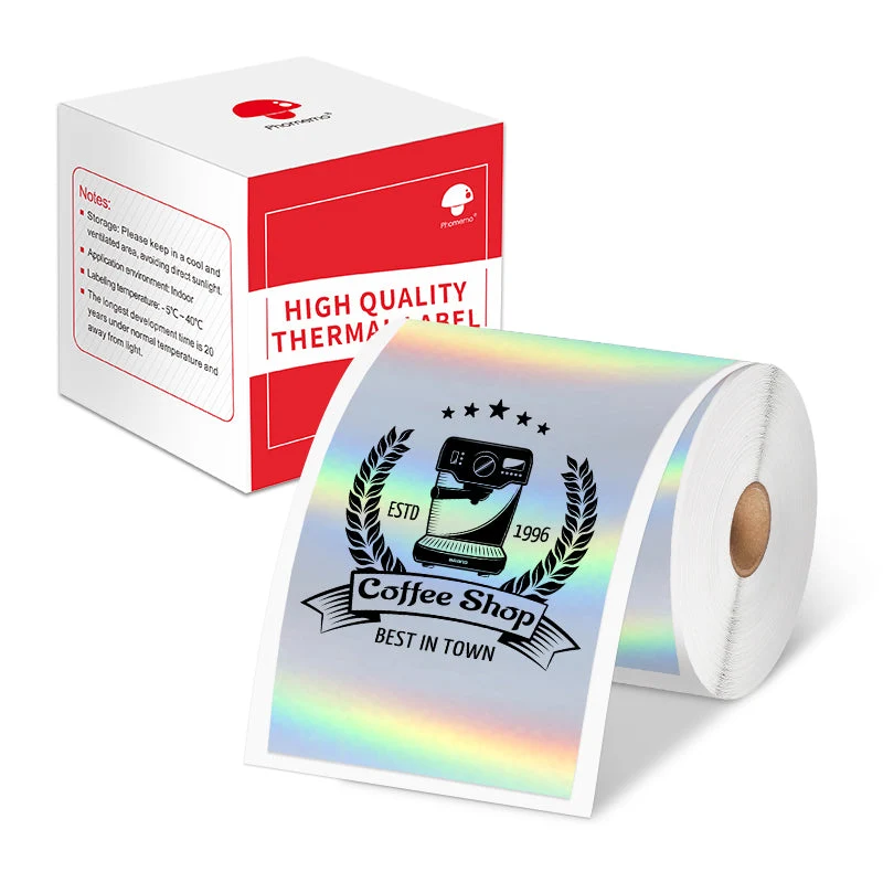 Phomemo 70×80mm Holographic Sticker Thermal Label For M200/M200/M221