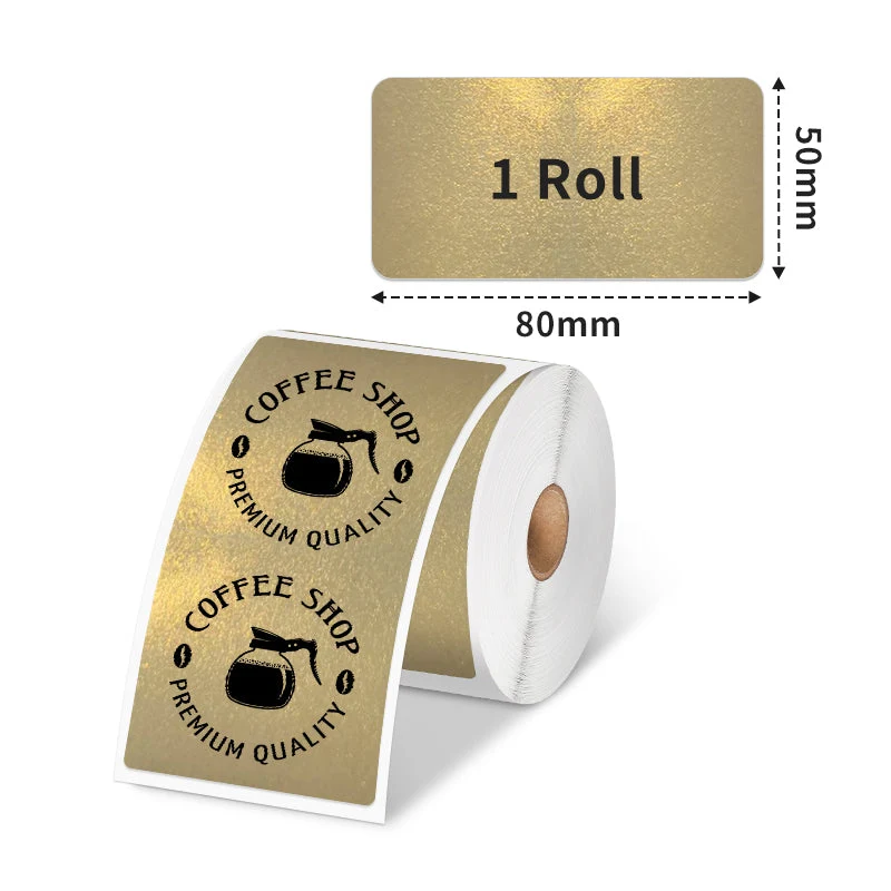 Phomemo 50×80mm Golden Thermal Label For M110/M120/M200/M220/M221/M150