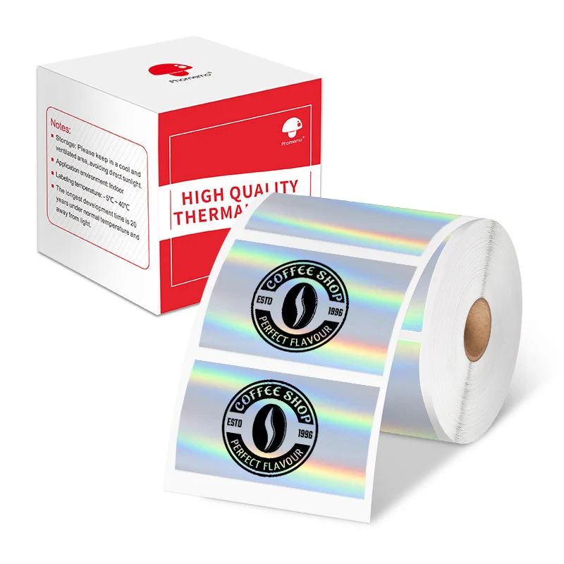 Phomemo 50×30mm Holographic Sticker Thermal Label For M110/M120/M200/M200/M221/M150